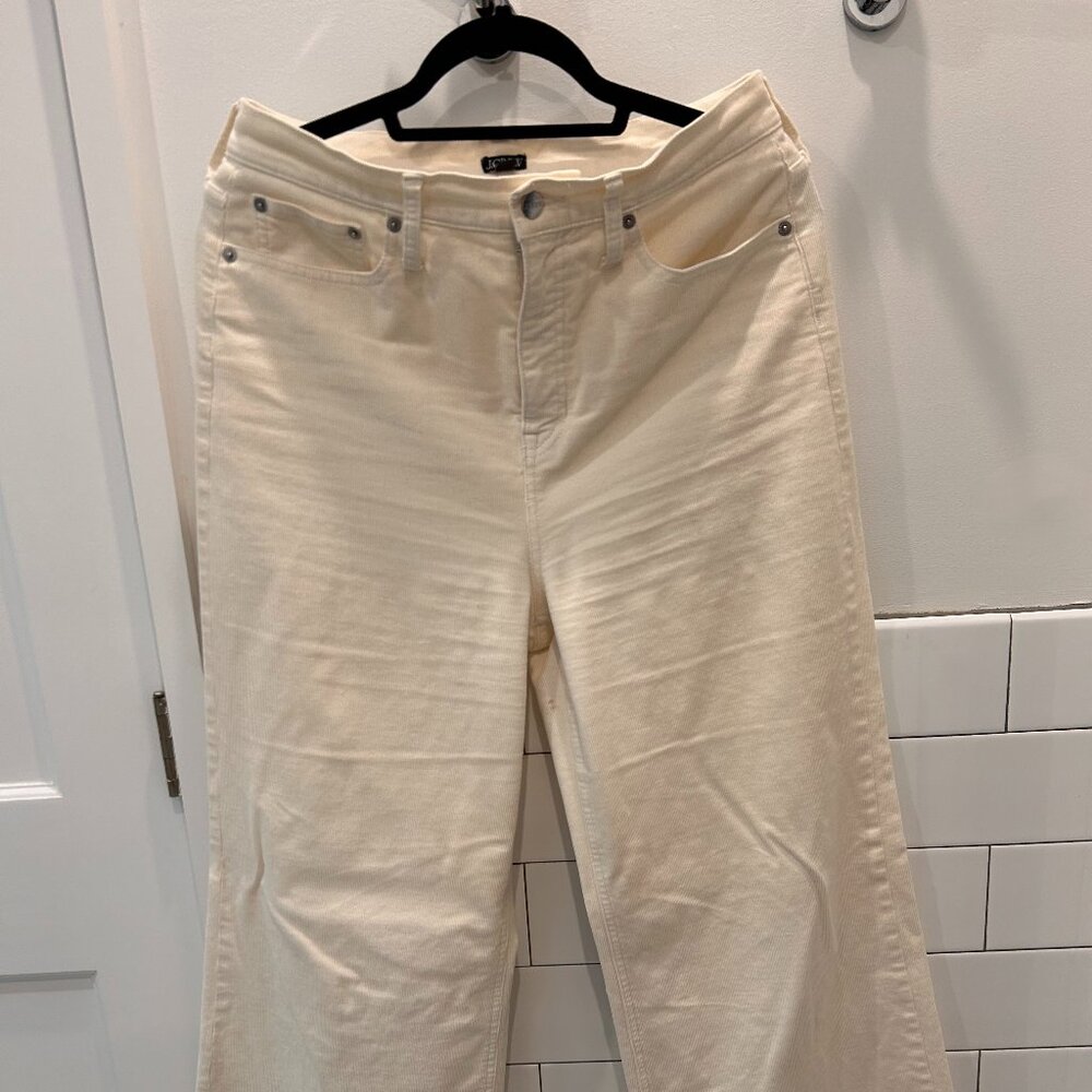 J.Crew Corduroy wide-leg high-rise